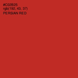#C02B25 - Persian Red Color Image