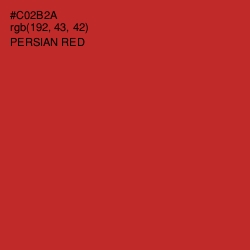 #C02B2A - Persian Red Color Image