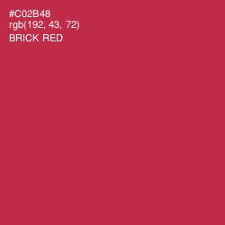 #C02B48 - Brick Red Color Image