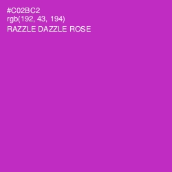 #C02BC2 - Razzle Dazzle Rose Color Image