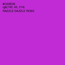 #C02BD6 - Razzle Dazzle Rose Color Image