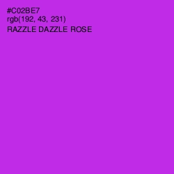 #C02BE7 - Razzle Dazzle Rose Color Image