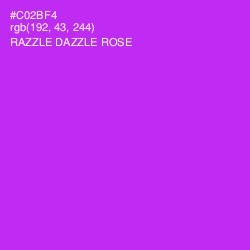 #C02BF4 - Razzle Dazzle Rose Color Image