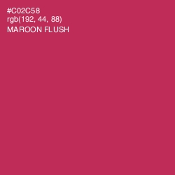 #C02C58 - Maroon Flush Color Image