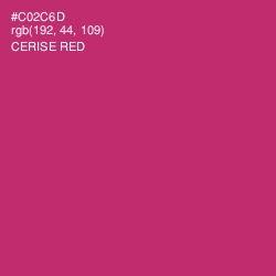 #C02C6D - Cerise Red Color Image