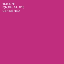 #C02C7E - Cerise Red Color Image