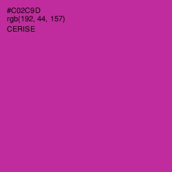 #C02C9D - Cerise Color Image