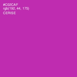 #C02CAF - Cerise Color Image
