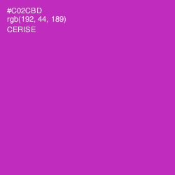 #C02CBD - Cerise Color Image