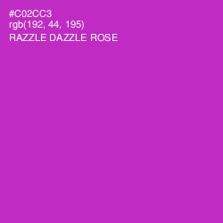#C02CC3 - Razzle Dazzle Rose Color Image