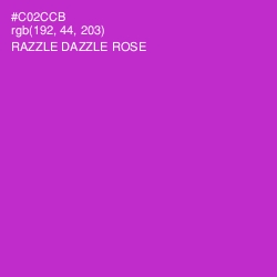 #C02CCB - Razzle Dazzle Rose Color Image