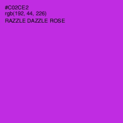 #C02CE2 - Razzle Dazzle Rose Color Image