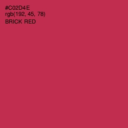 #C02D4E - Brick Red Color Image