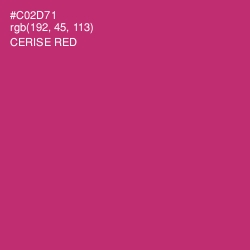 #C02D71 - Cerise Red Color Image