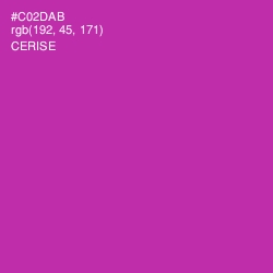 #C02DAB - Cerise Color Image