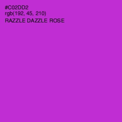 #C02DD2 - Razzle Dazzle Rose Color Image