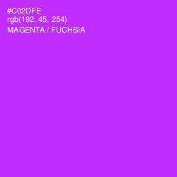 #C02DFE - Magenta / Fuchsia Color Image