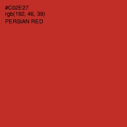 #C02E27 - Persian Red Color Image