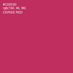 #C02E60 - Cerise Red Color Image