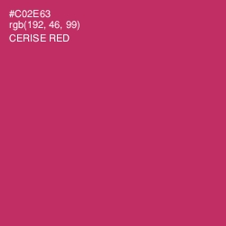 #C02E63 - Cerise Red Color Image