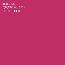 #C02E65 - Cerise Red Color Image