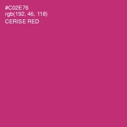 #C02E76 - Cerise Red Color Image