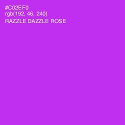 #C02EF0 - Razzle Dazzle Rose Color Image