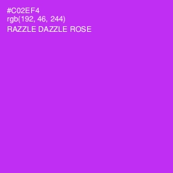 #C02EF4 - Razzle Dazzle Rose Color Image