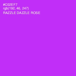 #C02EF7 - Razzle Dazzle Rose Color Image