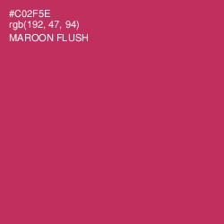 #C02F5E - Maroon Flush Color Image