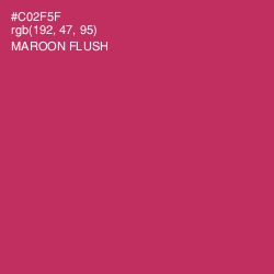 #C02F5F - Maroon Flush Color Image