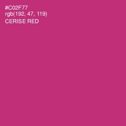 #C02F77 - Cerise Red Color Image