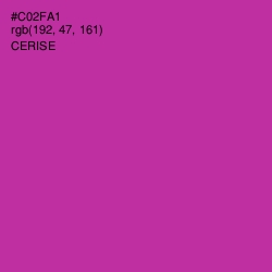 #C02FA1 - Cerise Color Image