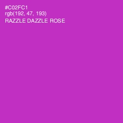 #C02FC1 - Razzle Dazzle Rose Color Image