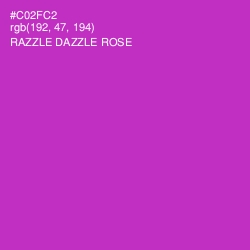 #C02FC2 - Razzle Dazzle Rose Color Image