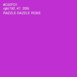 #C02FD1 - Razzle Dazzle Rose Color Image