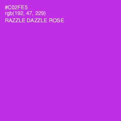 #C02FE5 - Razzle Dazzle Rose Color Image