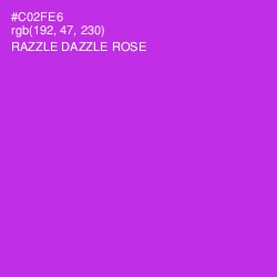 #C02FE6 - Razzle Dazzle Rose Color Image