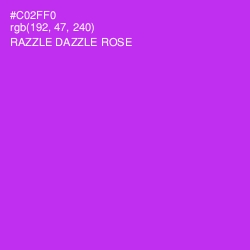 #C02FF0 - Razzle Dazzle Rose Color Image
