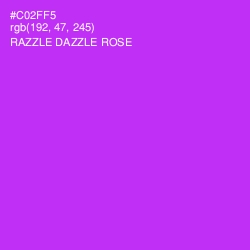 #C02FF5 - Razzle Dazzle Rose Color Image