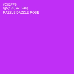 #C02FF6 - Razzle Dazzle Rose Color Image