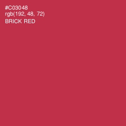 #C03048 - Brick Red Color Image