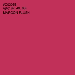 #C03058 - Maroon Flush Color Image