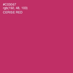 #C03067 - Cerise Red Color Image