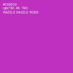 #C030C0 - Razzle Dazzle Rose Color Image