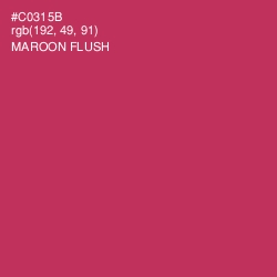 #C0315B - Maroon Flush Color Image