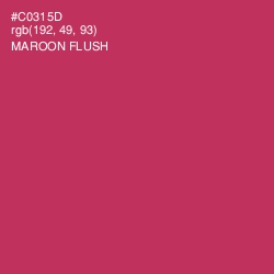 #C0315D - Maroon Flush Color Image