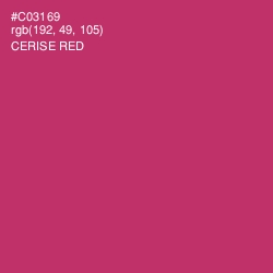 #C03169 - Cerise Red Color Image