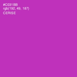 #C031BB - Cerise Color Image