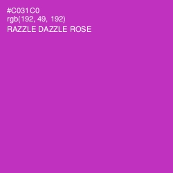 #C031C0 - Razzle Dazzle Rose Color Image